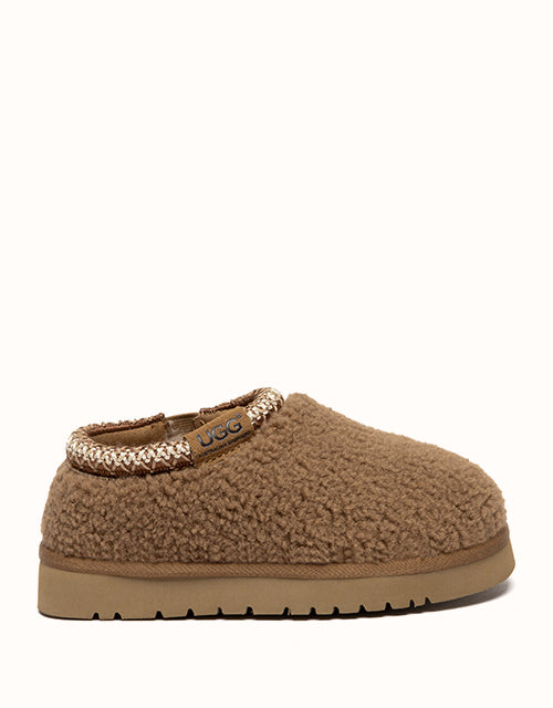 Image of Slippers. Product name - AUSTRALIAN SHEPHERD® Tayla Kids Slippers in Chestnut colour by brand - Ugg Australian Shepherd