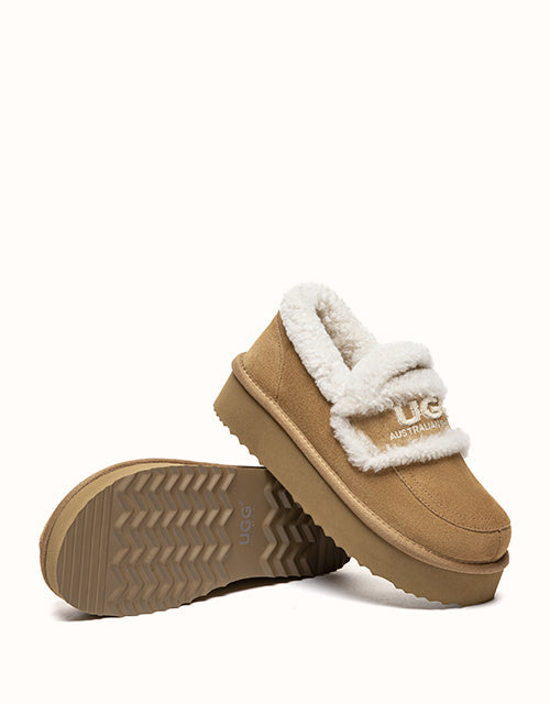 Ugg AUSTRALIAN SHEPHERD® Rilee Platform Loafers (Chestnut)