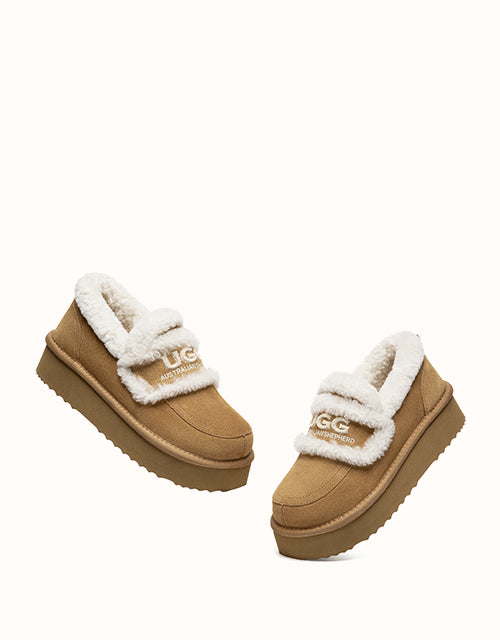 Ugg AUSTRALIAN SHEPHERD® Rilee Platform Loafers (Chestnut)