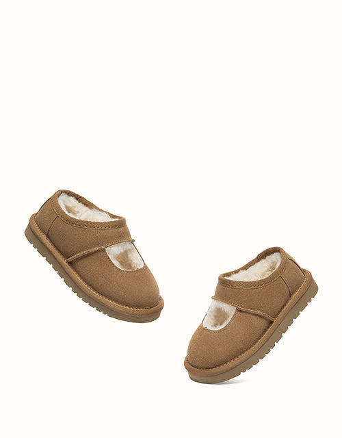 Ugg AUSTRALIAN SHEPHERD® Carmella Kids Mary Jane Slippers (Chestnut)