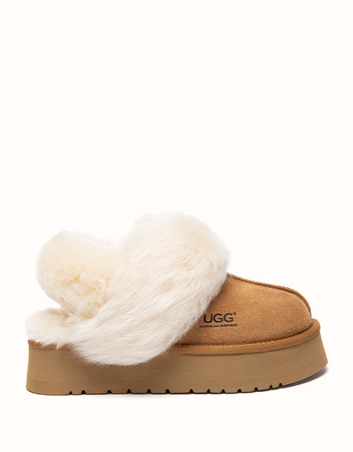 Image of Slippers. Product name - AUSTRALIAN SHEPHERD® Nordell Slippers in Chestnut colour by brand - Ugg Australian Shepherd