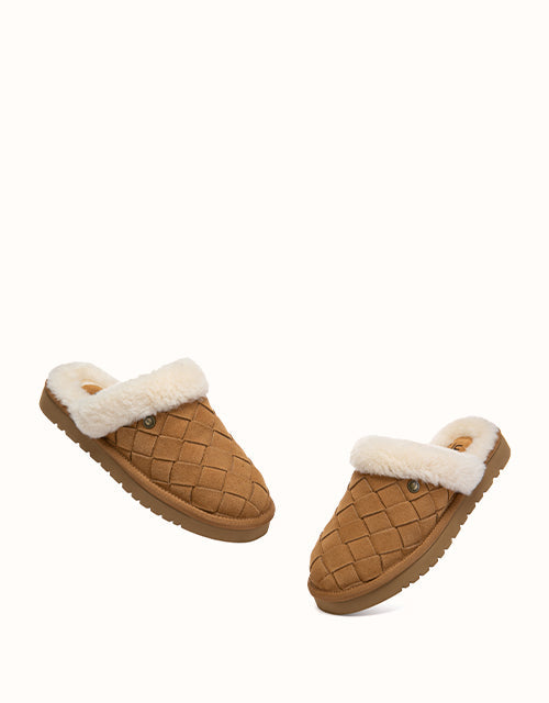 Ugg AUSTRALIAN SHEPHERD® Weavey Cozy Slippers (Chestnut)