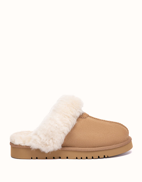 Image of Slippers. Product name - AUSTRALIAN SHEPHERD® Marden Slippers in Chestnut colour by brand - Ugg Australian Shepherd