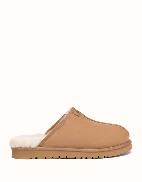 Image of Slippers. Product name - AUSTRALIAN SHEPHERD® Braven Slippers in Chestnut colour by brand - Ugg Australian Shepherd