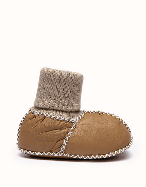 Image of Boots. Product name - AUSTRALIAN SHEPHERD® Baby Erin With Warmer Bootie in Chestnut colour by brand - Australian Shepherd