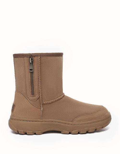 Image of Boots. Product name - AUSTRALIAN SHEPHERD® Short Zip Outdoor Boots in Chestnut colour by brand - Ugg Australian Shepherd