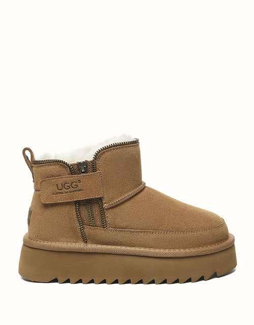 Image of Boots. Product name - AUSTRALIAN SHEPHERD® Arya Boots in Chestnut colour by brand - Ugg Australian Shepherd