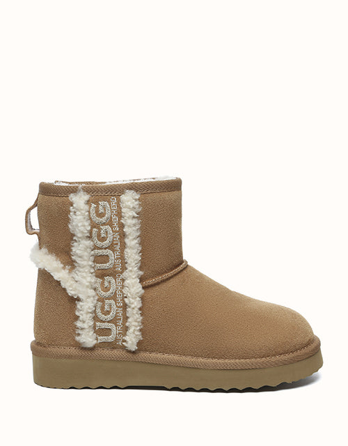 Image of Boots. Product name - AUSTRALIAN SHEPHERD® Mini Darby Boots in Chestnut colour by brand - Ugg Australian Shepherd