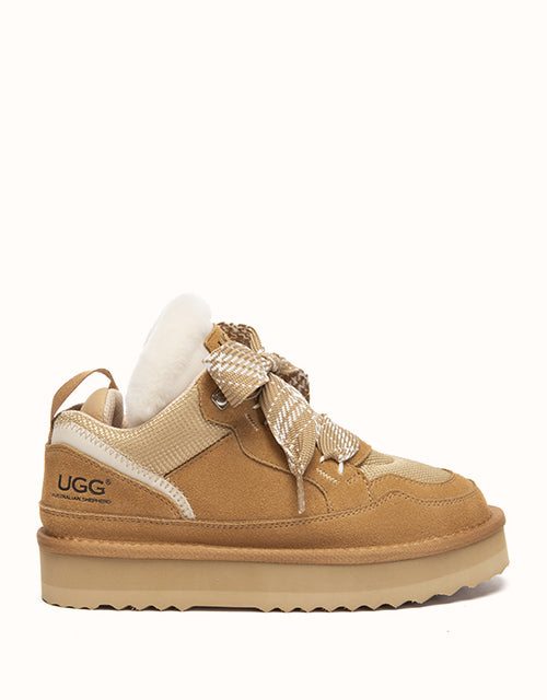 Image of Sneakers. Product name - AUSTRALIAN SHEPHERD® Parkyr Kids Sneakers in Chestnut colour by brand - Ugg Australian Shepherd