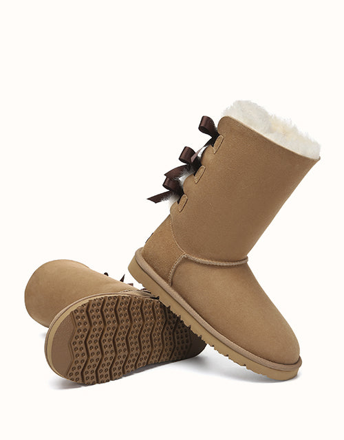 Ugg AUSTRALIAN SHEPHERD® Tall Back Bow Boots (Chestnut)