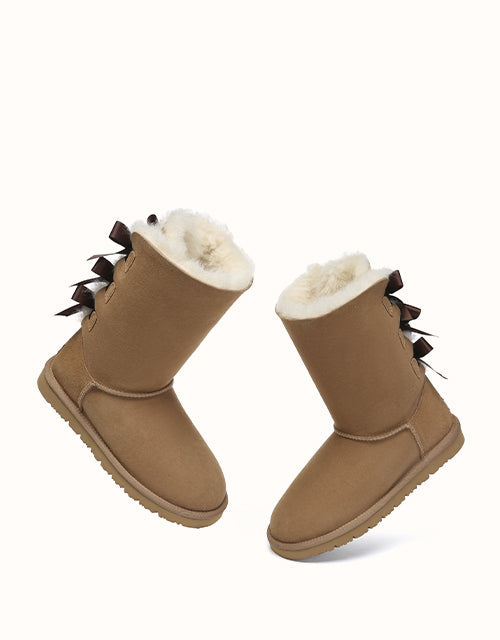 Ugg AUSTRALIAN SHEPHERD® Tall Back Bow Boots (Chestnut)