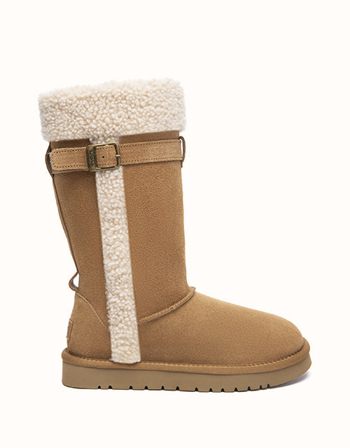 Image of Boots. Product name - AUSTRALIAN SHEPHERD® Tall Nordel Boots in Chestnut colour by brand - Ugg Australian Shepherd