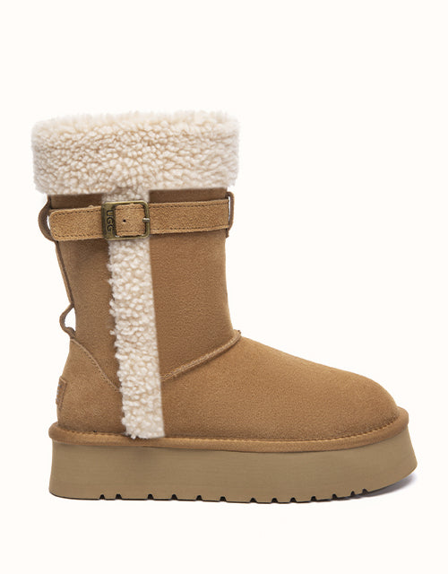 Image of Boots. Product name - AUSTRALIAN SHEPHERD® Short Nordel Boots in Chestnut colour by brand - Ugg Australian Shepherd