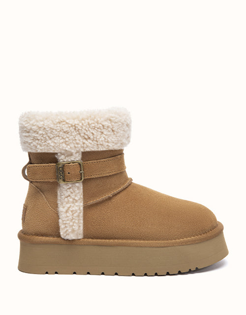 Image of Boots. Product name - AUSTRALIAN SHEPHERD® Mini Nordel Boots in Chestnut colour by brand - Ugg Australian Shepherd
