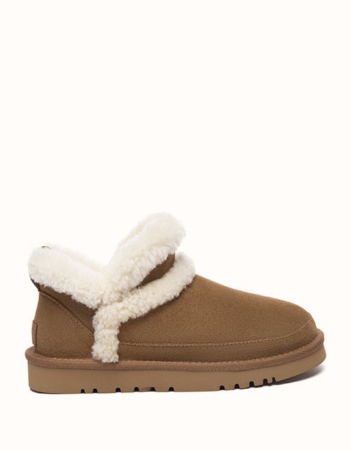 Image of Slippers. Product name - AUSTRALIAN SHEPHERD® Arden Slippers in Chestnut colour by brand - Ugg Australian Shepherd