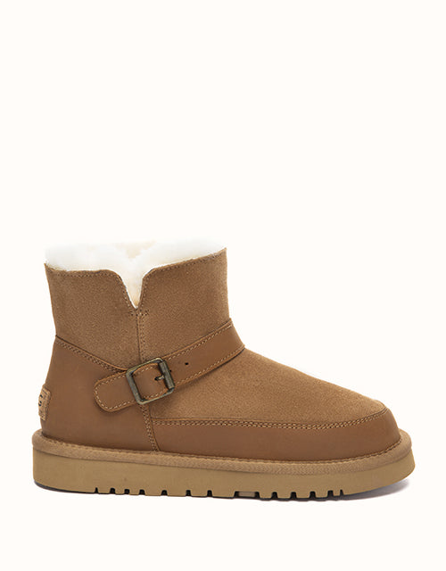 Image of Boots. Product name - AUSTRALIAN SHEPHERD® Mini Halvik Boots in Chestnut colour by brand - Ugg Australian Shepherd