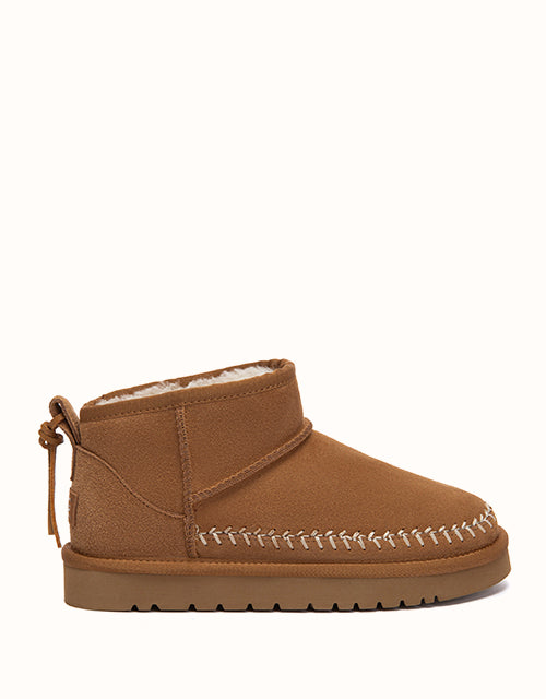 Image of Boots. Product name - AUSTRALIAN SHEPHERD® Mini Canlia Boots in Chestnut colour by brand - Ugg Australian Shepherd
