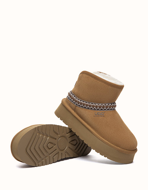 Ugg AUSTRALIAN SHEPHERD® Fayle Platform Boots (Chestnut)