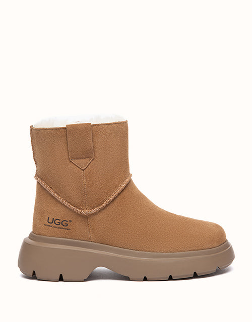 Image of Boots. Product name - AUSTRALIAN SHEPHERD® Nyra Boots in Chestnut colour by brand - Ugg Australian Shepherd