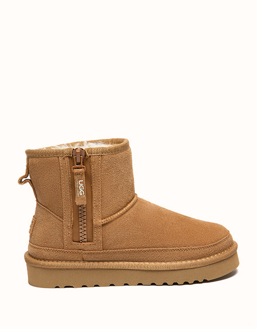 Image of Boots. Product name - AUSTRALIAN SHEPHERD® Zerin Platform Boots in Chestnut colour by brand - Ugg Australian Shepherd