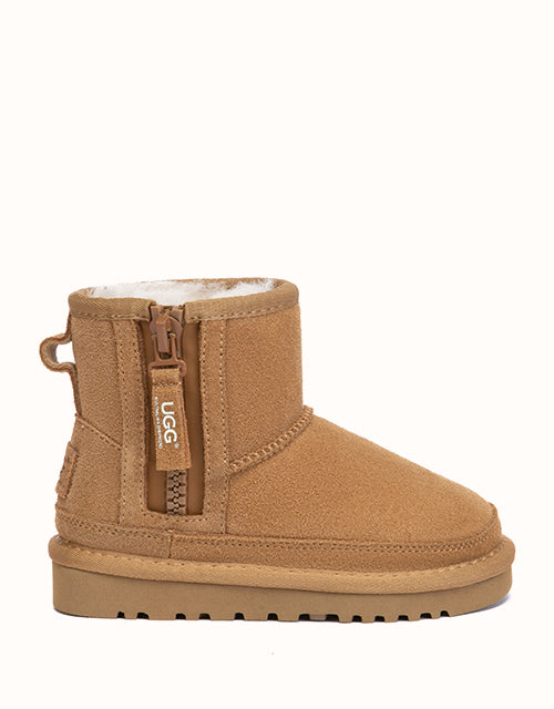 Image of Boots. Product name - AUSTRALIAN SHEPHERD® Zerin Kids Boots in Chestnut colour by brand - Ugg Australian Shepherd