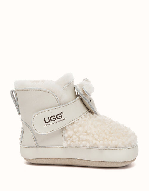Image of Boots. Product name - AUSTRALIAN SHEPHERD® Baby Shearli Boots in Cream colour by brand - Ugg Australian Shepherd