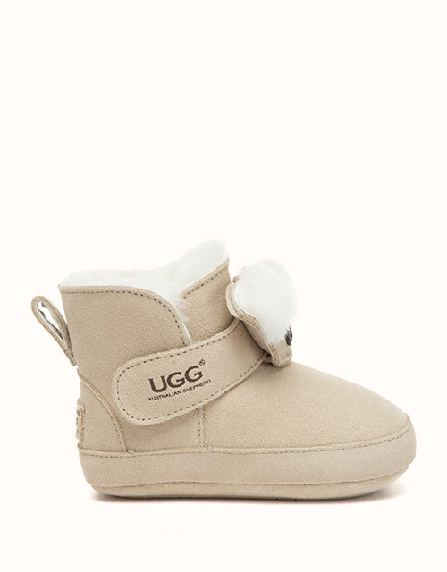 Image of Boots. Product name - AUSTRALIAN SHEPHERD® Baby Critty Boots in Sand colour by brand - Ugg Australian Shepherd
