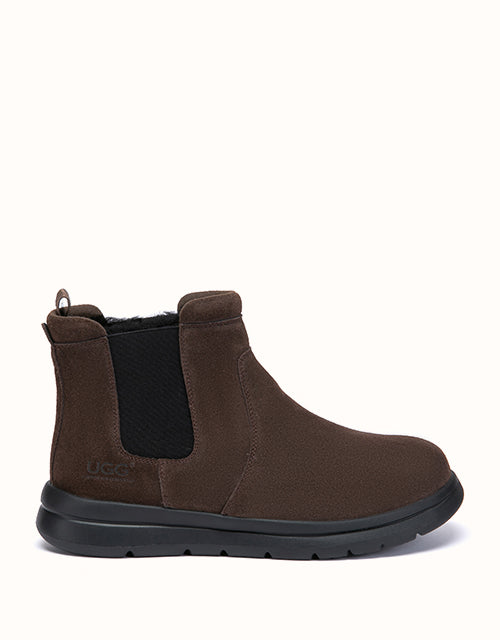 Image of Boots. Product name - AUSTRALIAN SHEPHERD® Ruvo Boots in Chocolate colour by brand - Ugg Australian Shepherd