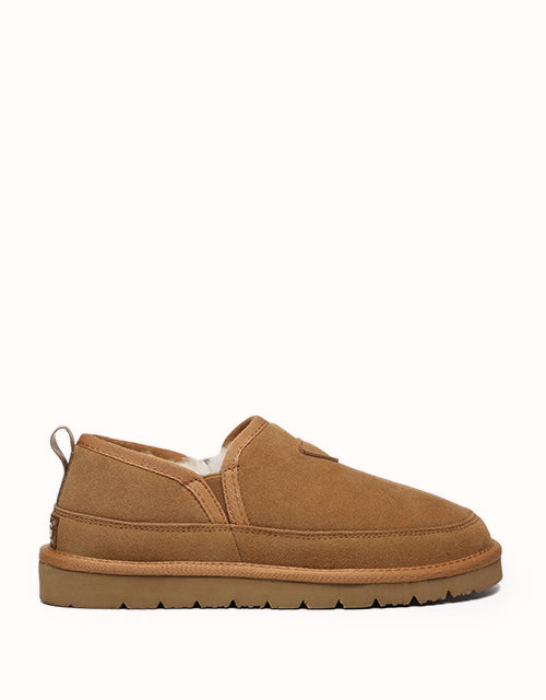 Image of Slippers. Product name - AUSTRALIAN SHEPHERD® Porter Slippers in Chestnut colour by brand - Australian Shepherd