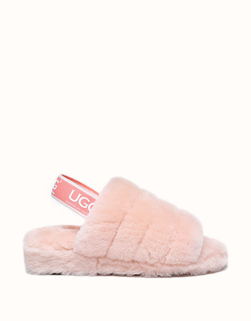 Image of Sandals. Product name - AUSTRALIAN SHEPHERD® Puffy Sandals in Pink colour by brand - Australian Shepherd