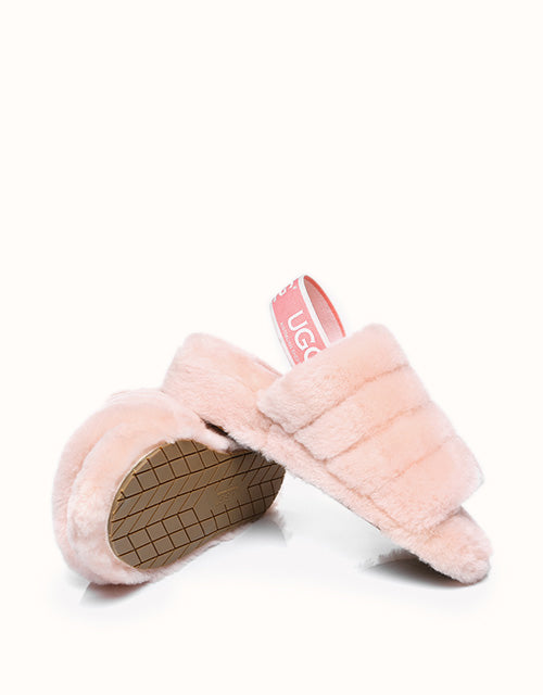AUSTRALIAN SHEPHERD® Puffy Sandals (Pink)