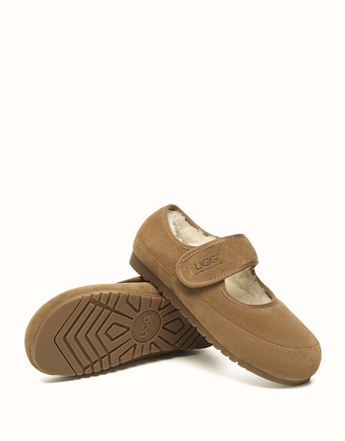 Ugg AUSTRALIAN SHEPHERD® Millie Mary Jane Slippers (Chestnut)