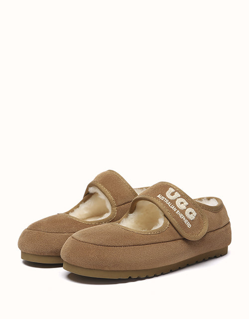 Ugg AUSTRALIAN SHEPHERD® Velvi Mary Jane Slippers (Chestnut)
