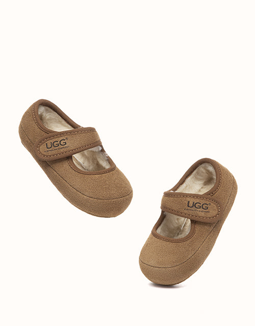 Ugg AUSTRALIAN SHEPHERD® Millie Toddler Mary Jane Slippers (Chestnut)