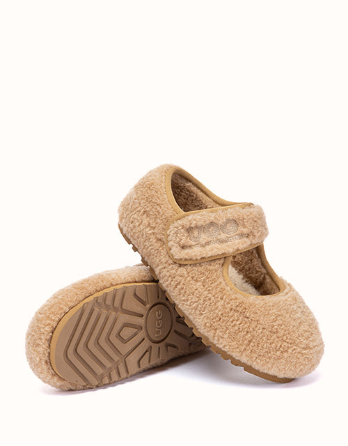 Ugg AUSTRALIAN SHEPHERD® Samuel Kids Mary Jane Slippers (Chestnut)