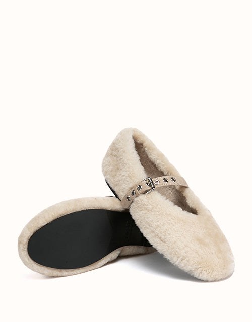 Ugg AUSTRALIAN SHEPHERD® Melie Mary Jane Ballet Flat (Beige)