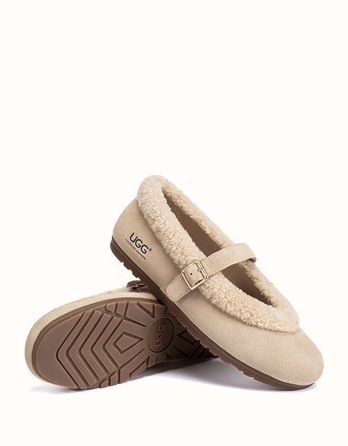 Ugg AUSTRALIAN SHEPHERD® Lunelle Mary Jane Ballet Flat (Sand)