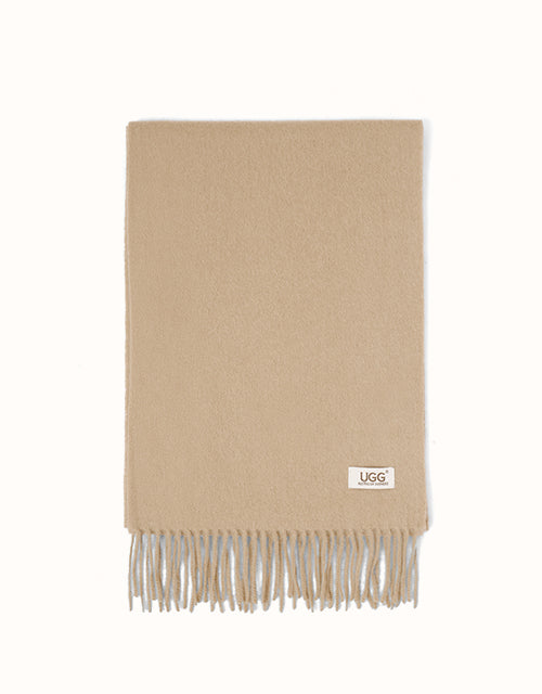 Image of Scarves & Shawls. Product name - AUSTRALIAN SHEPHERD®Fealara Scarf in Camel colour by brand - Ugg Australian Shepherd