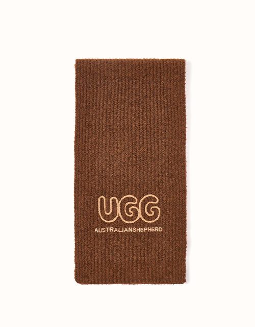 Image of Scarves & Shawls. Product name - AUSTRALIAN SHEPHERD® Velin Scarf in Chestnut colour by brand - Ugg Australian Shepherd