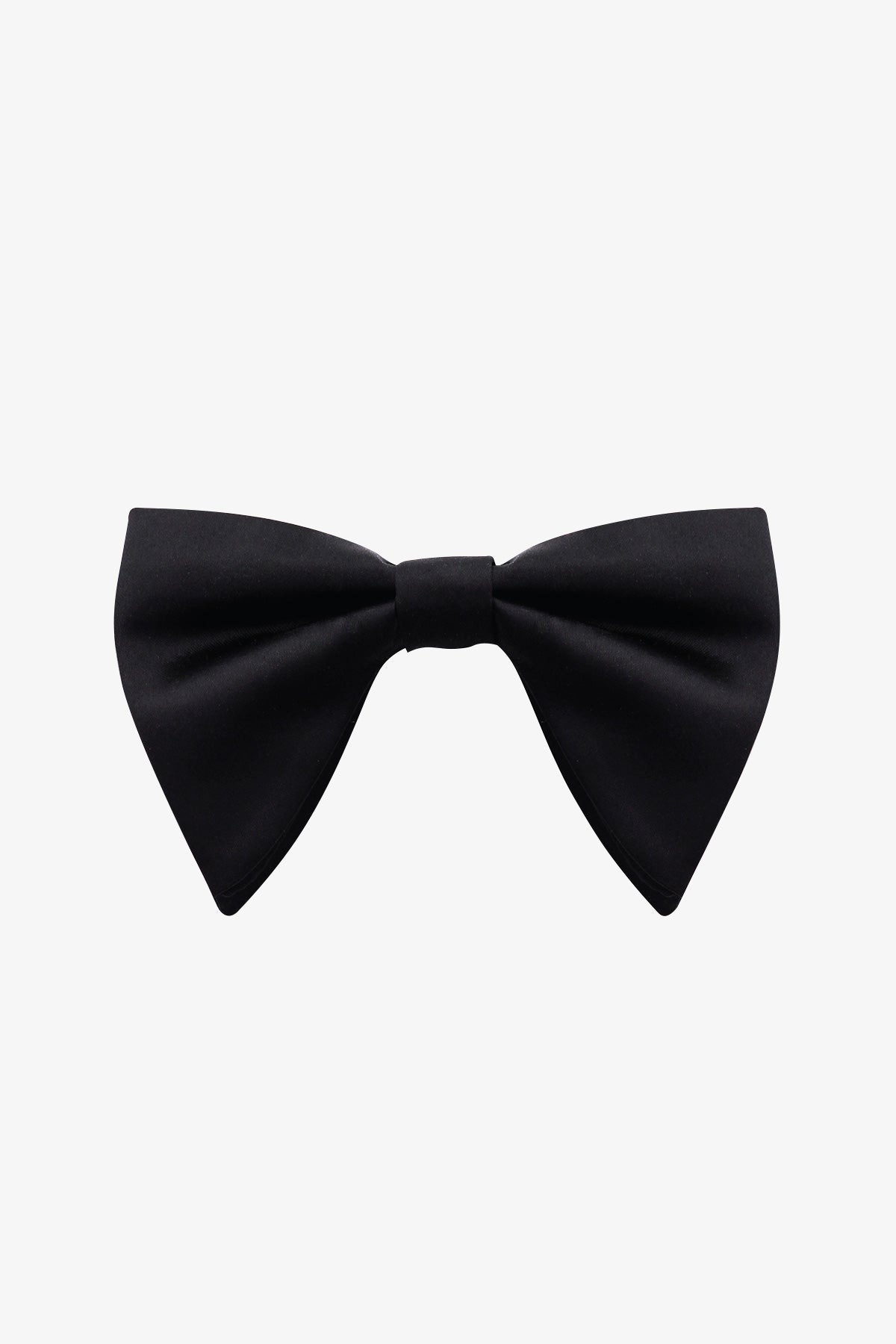 Image of Neckties. Product name - Floppy Bow Tie Black in Black colour by brand - Anthony Squires