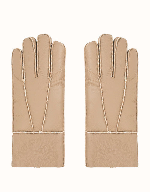 Image of Gloves & Mittens. Product name - AUSTRALIAN SHEPHERD® Leather Stitching Gloves in Black colour by brand - Ugg Australian Shepherd