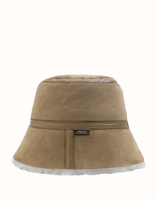 Image of Hats. Product name - Patchwork Hat in Chestnut colour by brand - Ugg Australian Shepherd