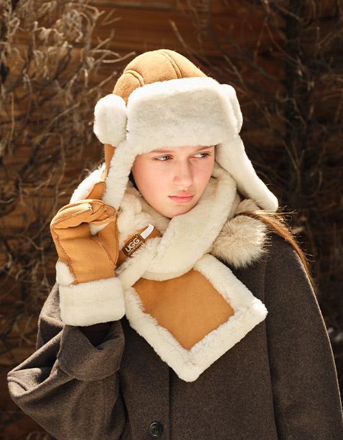 Ugg AUSTRALIAN SHEPHERD® Theo Hat (Chestnut)