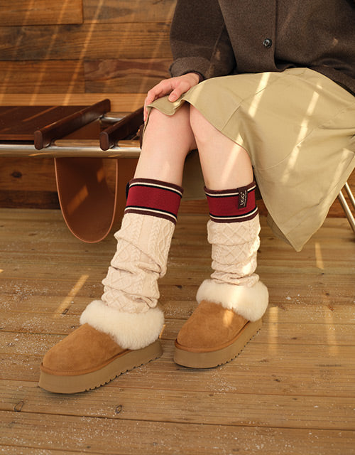 Ugg AUSTRALIAN SHEPHERD® Knit Socks (Beige)