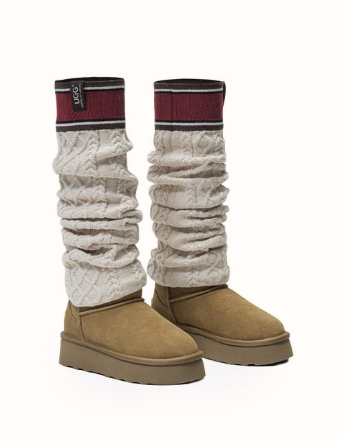 Ugg AUSTRALIAN SHEPHERD® Knit Socks (Beige)