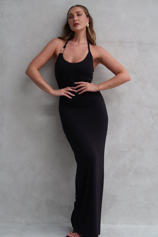 Image of Dresses. Productname: SNDYS ASH TANK MAXI DRESS in Black colour by brand - SNDYS