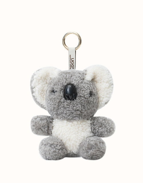 Image of Keychains. Product name - AUSTRALIAN SHEPHERD® Huggla Keyring in Grey colour by brand - Ugg Australian Shepherd