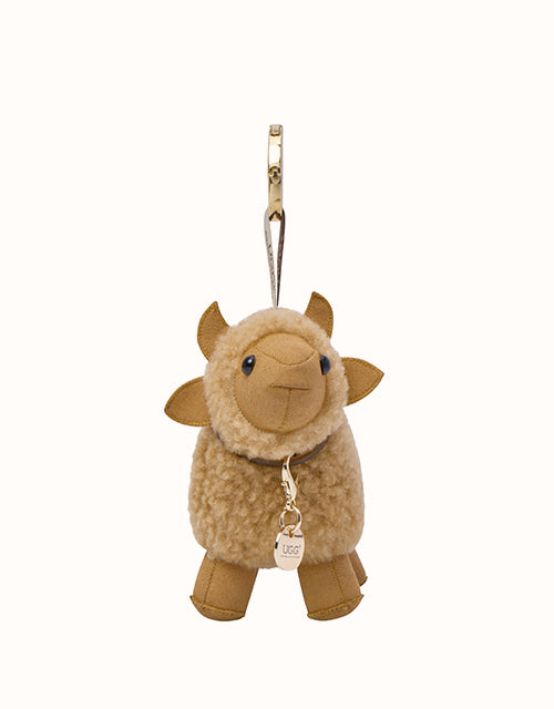 Image of Keychains. Product name - AUSTRALIAN SHEPHERD® Snuggy Keyring in Cream colour by brand - Ugg Australian Shepherd