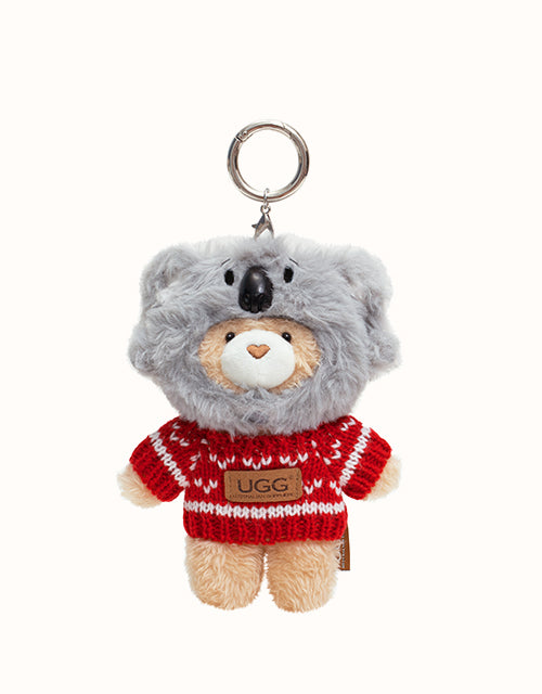 Image of Keychains. Product name - AUSTRALIAN SHEPHERD® Teddyloo Keyring in Red colour by brand - Ugg Australian Shepherd