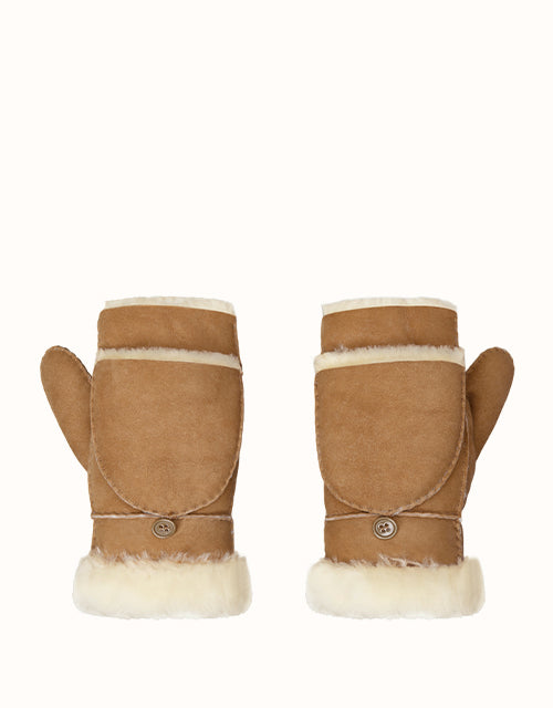 Image of Gloves & Mittens. Product name - AUSTRALIAN SHEPHERD® Merra Gloves in Chestnut colour by brand - Ugg Australian Shepherd
